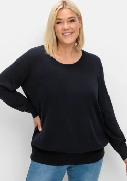 Pullover aus leichtem Strick, mit Rundhalsausschnitt