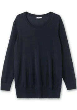 Pullover aus leichtem Strick, mit Rundhalsausschnitt
