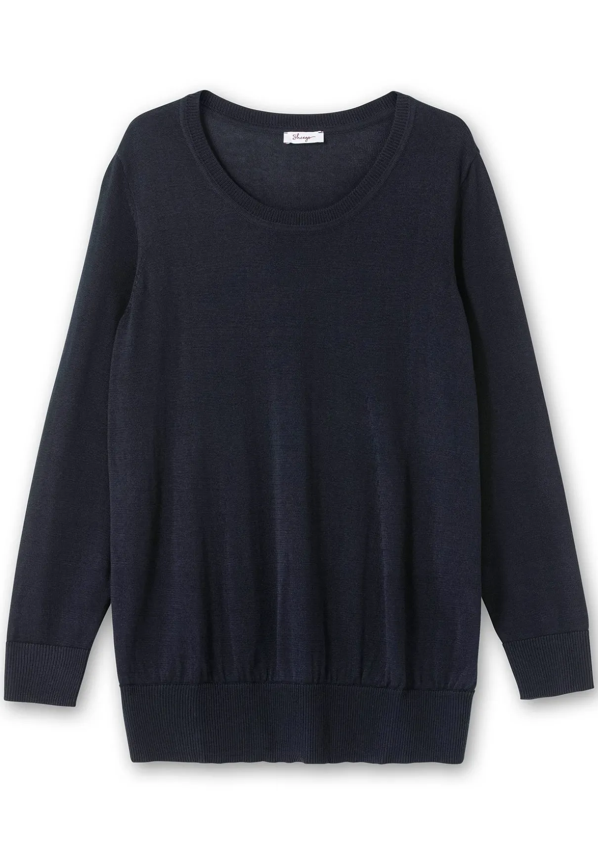 Pullover aus leichtem Strick, mit Rundhalsausschnitt