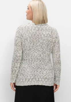 Pullover aus meliertem Effektgarn