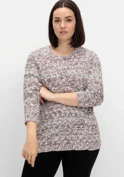 Pullover aus meliertem Effektgarn