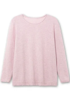 Pullover aus reinem Kaschmir, mit Rollkanten