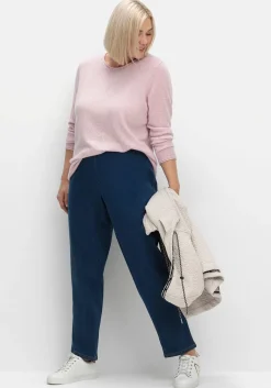 Pullover aus reinem Kaschmir, mit Rollkanten