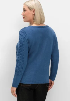Pullover mit 3D-Strickmuster