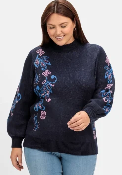 Pullover mit floralem Jacquardmuster