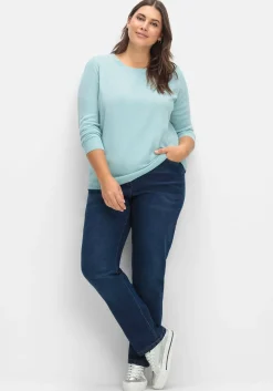 Pullover mit gerippten Abschlüssen