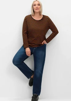 Ringelshirt mit Rundhalsausschnitt