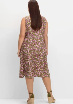 Ärmelloses Kleid mit Blumenprint