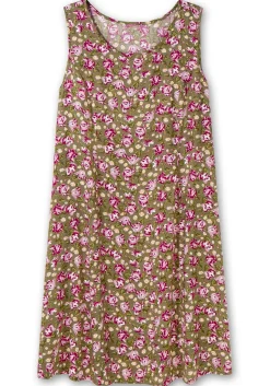 Ärmelloses Kleid mit Blumenprint