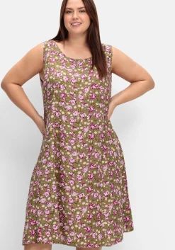Ärmelloses Kleid mit Blumenprint