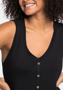 Ärmelloses Strandkleid, hinten länger als vorn