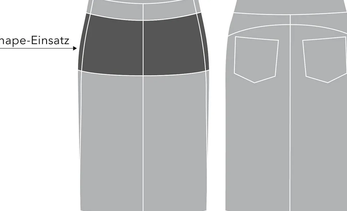 Rock mit Bodyforming-Effekt