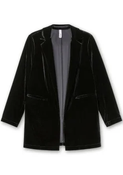 Samtblazer in offener Form