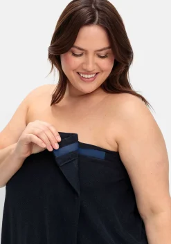 Saunatuch mit Klettverschluss und Tasche