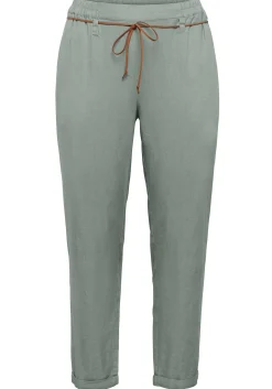 Schlupfhose im Leinen-Mix.