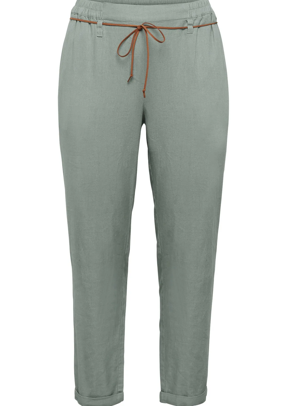 Schlupfhose im Leinen-Mix.