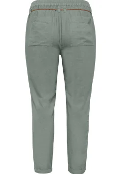 Schlupfhose im Leinen-Mix.