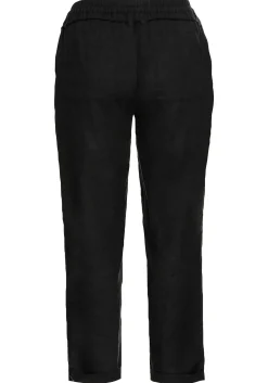 Schlupfhose im Leinen-Mix.