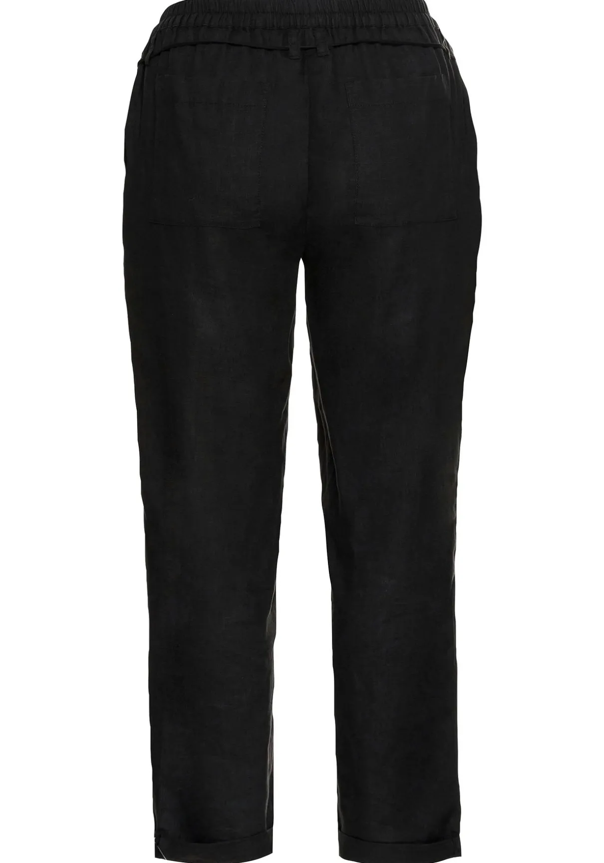 Schlupfhose im Leinen-Mix.