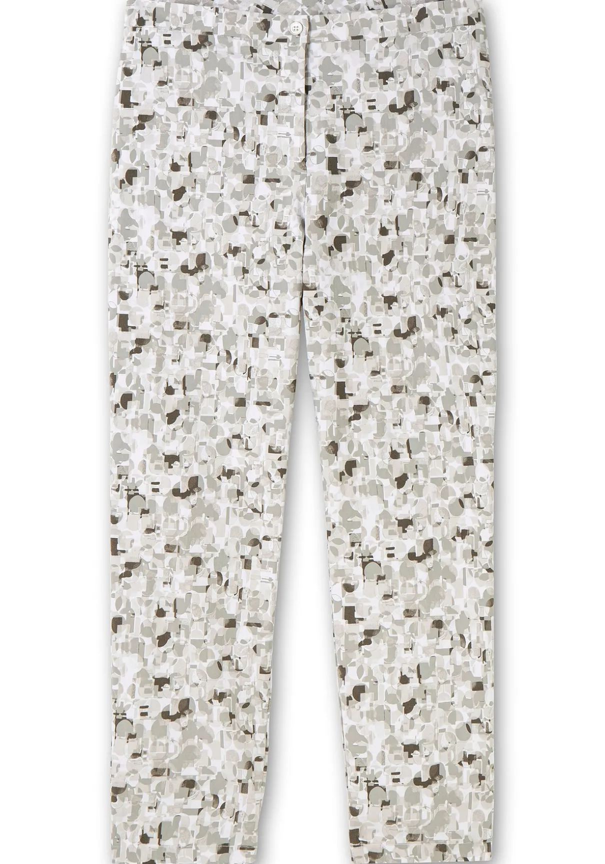 Schmale Bengalinhose mit Alloverdruck