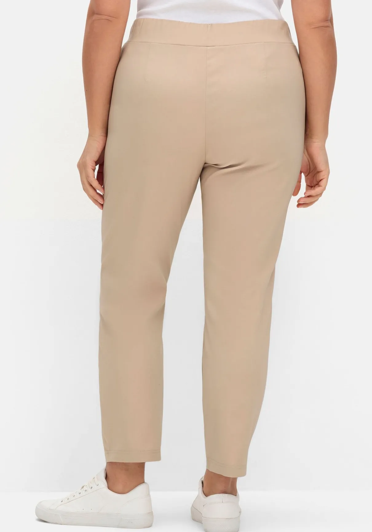 Schmale Bengalin-Schlupfhose mit dekorativem Bund