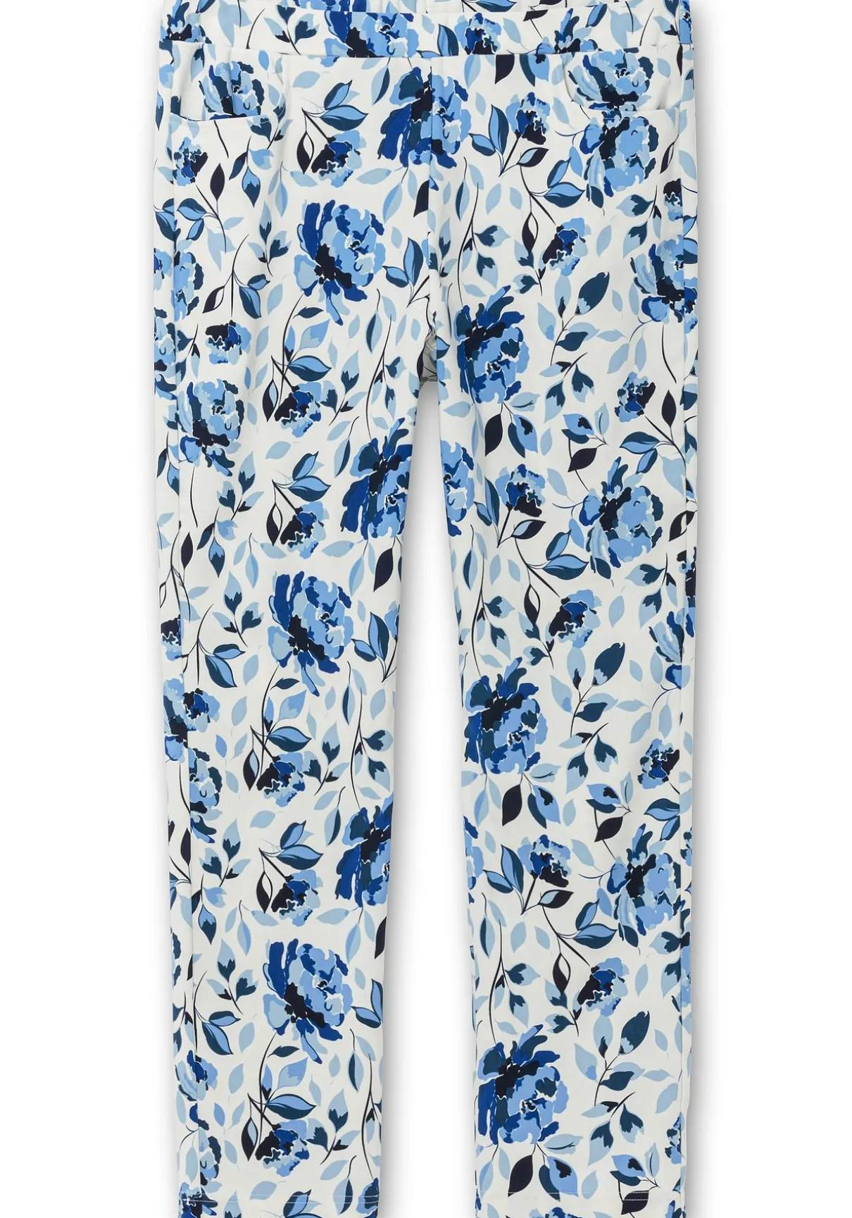 Schmale Bengalin-Schlupfhose mit Blumendruck