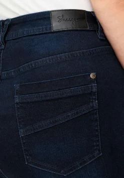 Schmale Cargo-Jeans mit Tasche seitlich am Bein