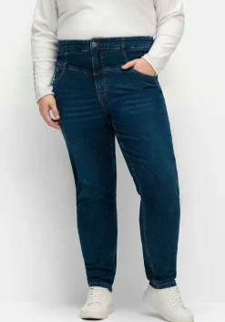 Schmale High-Waist-Jeans in Curvy-Schnitt ANNE