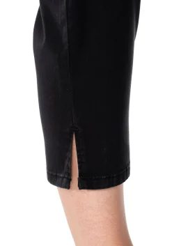 Schmale 7/8-Hose aus elastischem Baumwoll-Twill