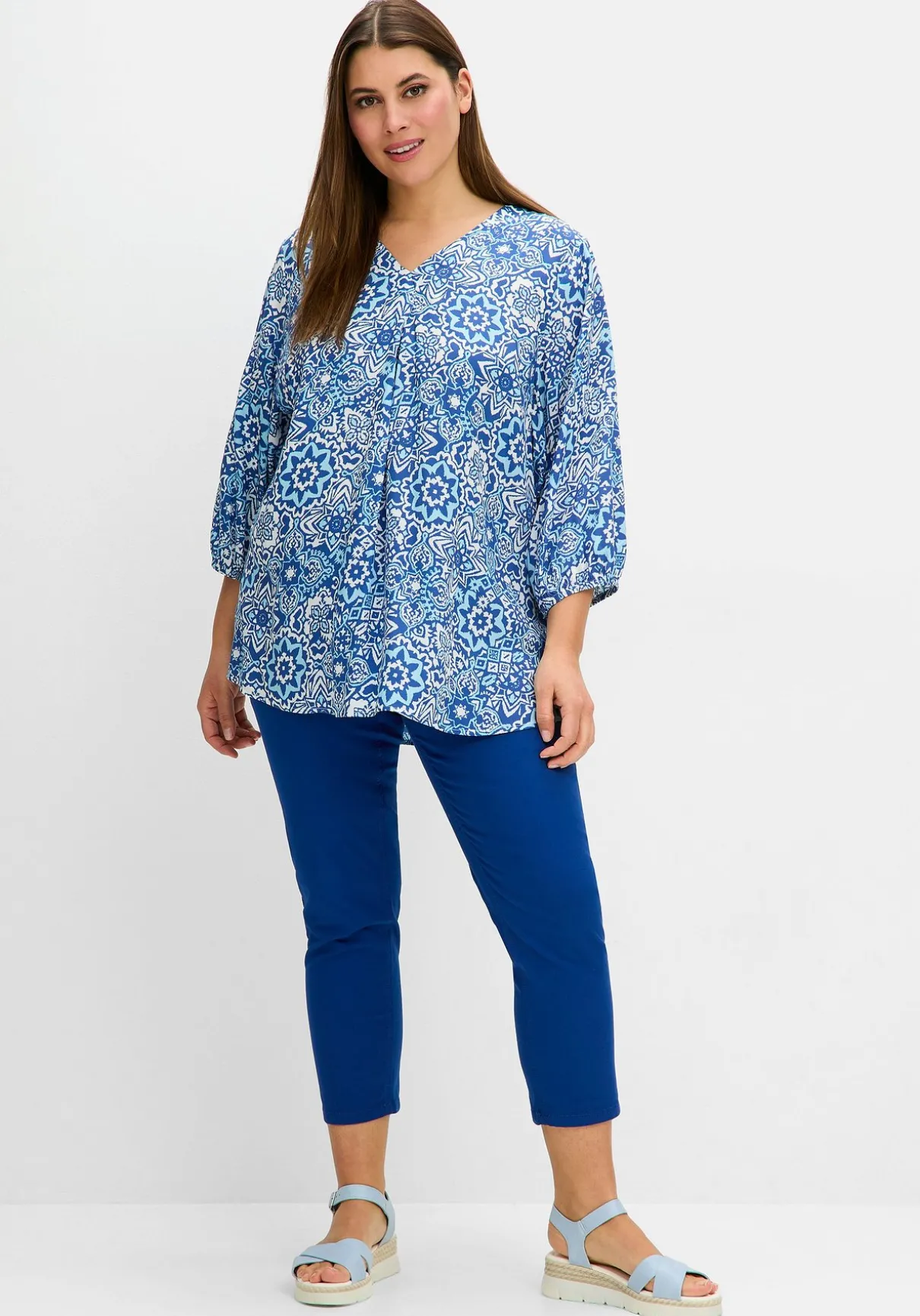 Schmale 7/8-Hose im Curvy-Schnitt SUSANNE