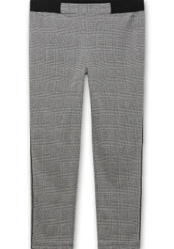 Schmale Hose mit grafischem Muster und Stretchbund