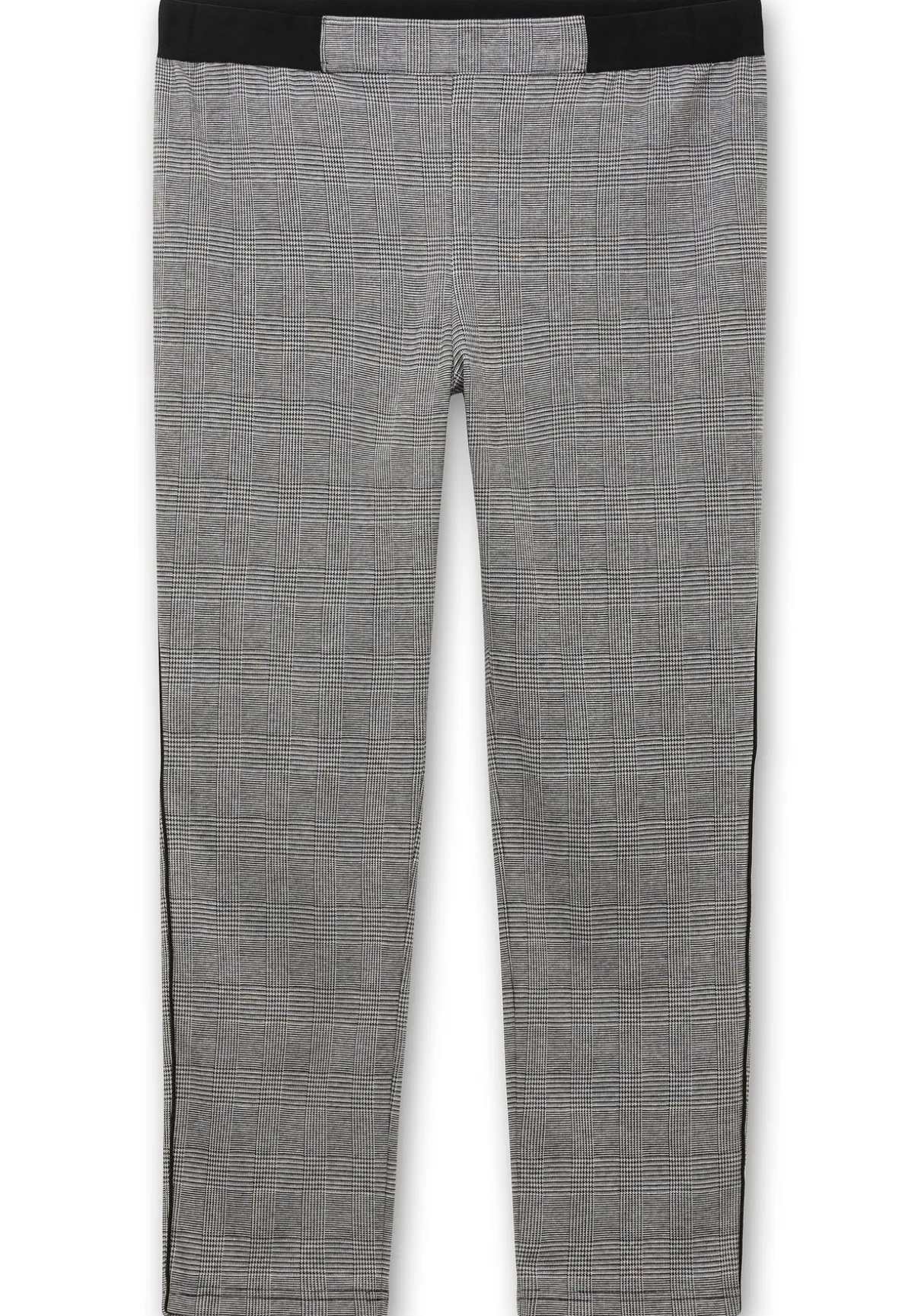 Schmale Hose mit grafischem Muster und Stretchbund