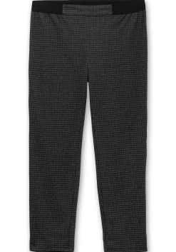 Schmale Hose mit grafischem Muster und Stretchbund