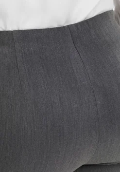 Schmale Hose mit Schlupfbund, in melierter Optik