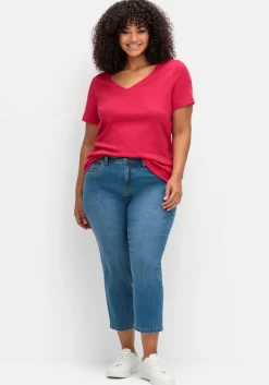 Schmale 7/8-Jeans im Curvy-Schnitt PIA
