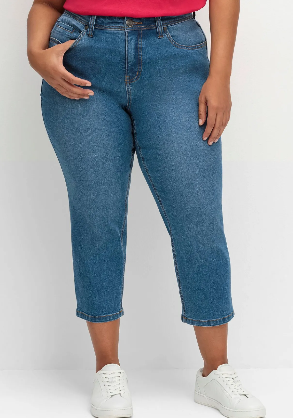Schmale 7/8-Jeans im Curvy-Schnitt PIA