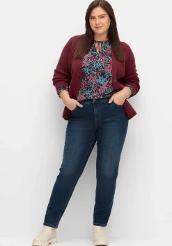 Schmale Jeans in Curvy-Schnitt PIA, in 5-Pocket-Form