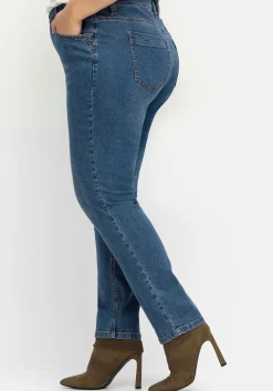 Schmale Jeans in Curvy-Schnitt PIA, in 5-Pocket-Form