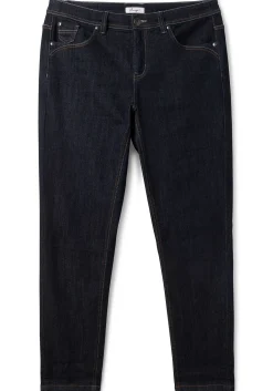 Schmale Jeans mit Kontrastnähten