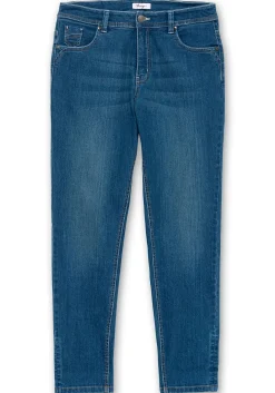 Schmale Jeans mit Kontrastnähten