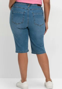 Schmale Jeans-Bermudas im Curvy-Schnitt PIA