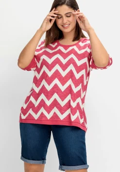 Schmale Jeans-Bermudas, mit Gummibund