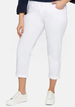 Schmale Stretch-Hose in 7/8-Länge