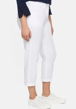 Schmale Stretch-Hose in 7/8-Länge