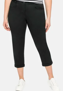 Schmale Stretch-Hose in 7/8-Länge