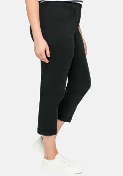 Schmale Stretch-Hose in 7/8-Länge