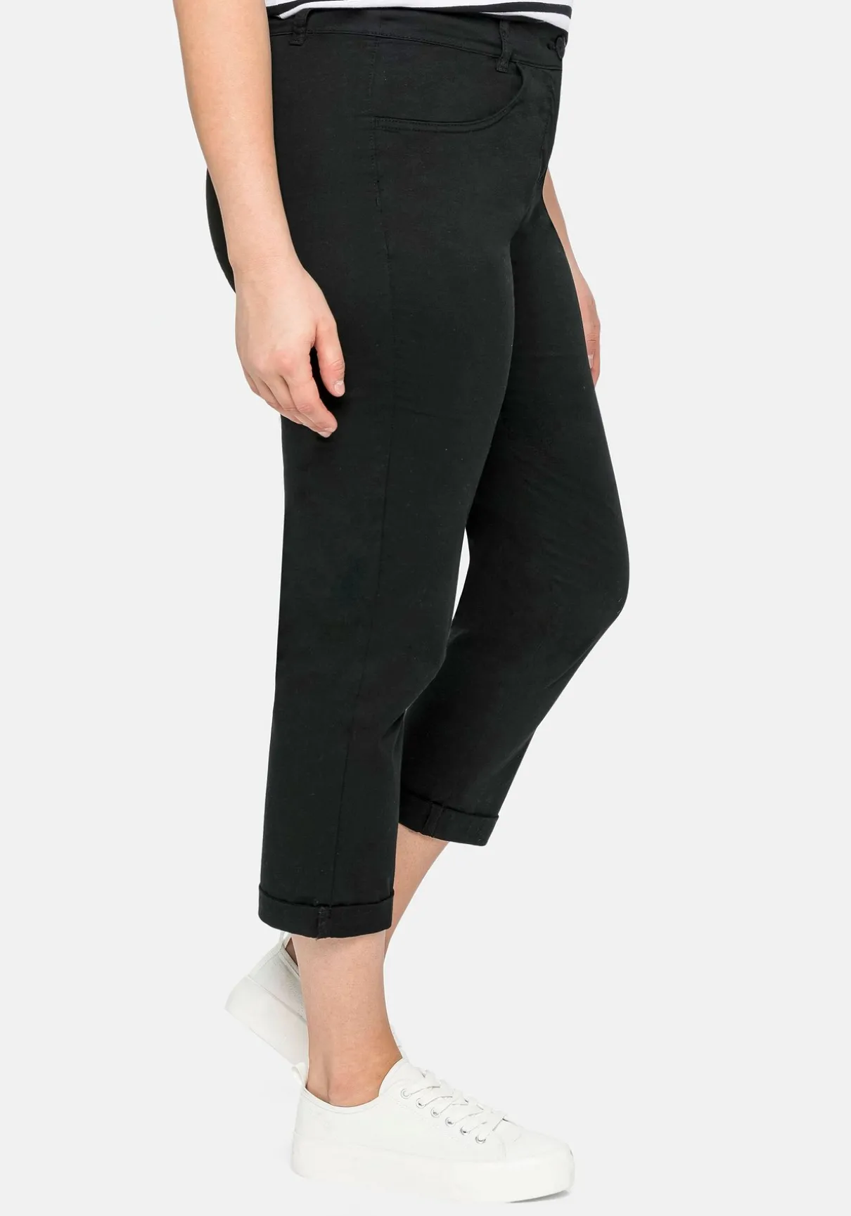 Schmale Stretch-Hose in 7/8-Länge