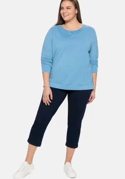 Schmale Stretch-Hose in 7/8-Länge