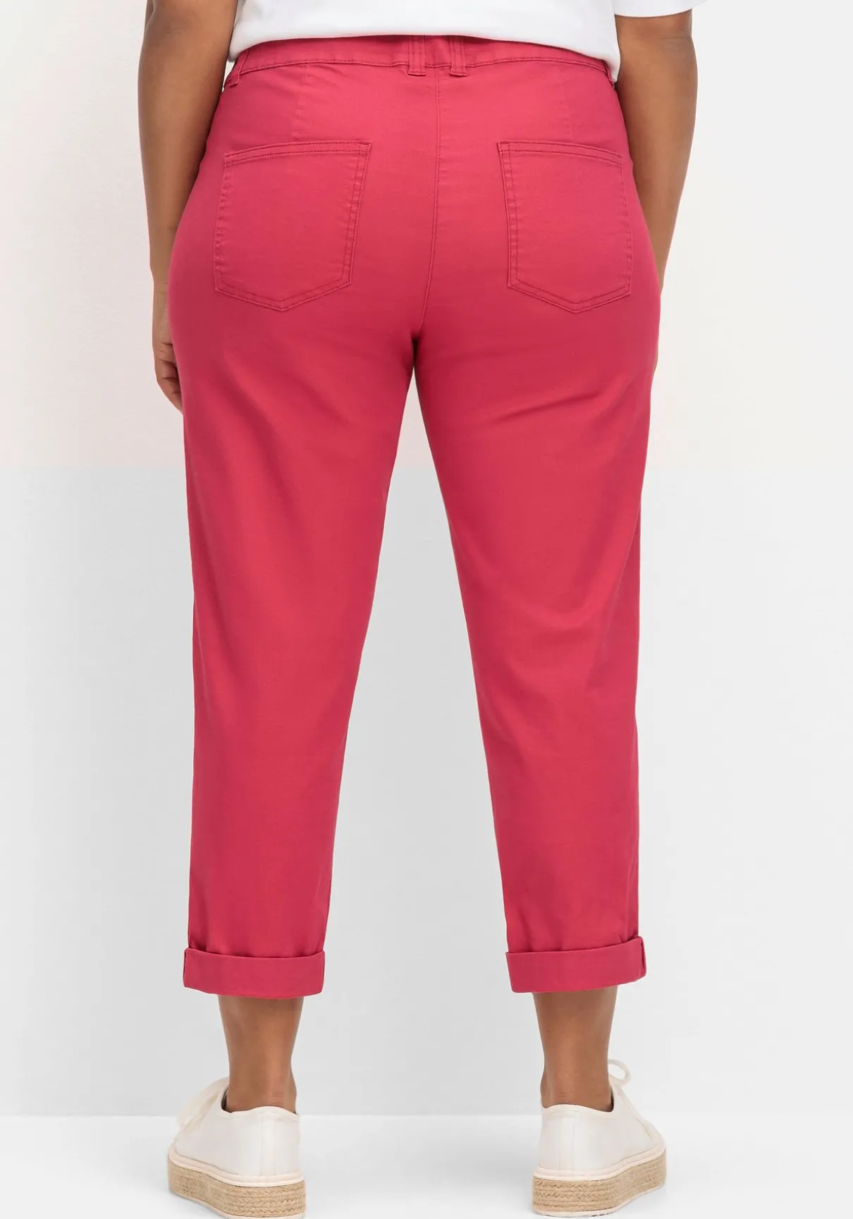 Schmale Stretch-Hose in 7/8-Länge