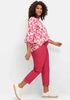 Schmale Stretch-Hose in 7/8-Länge